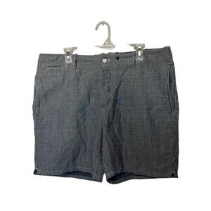 Rag & Bone Shorts Mens 36 Blue Striped Chino Lightweight Golf Flat Front 7"